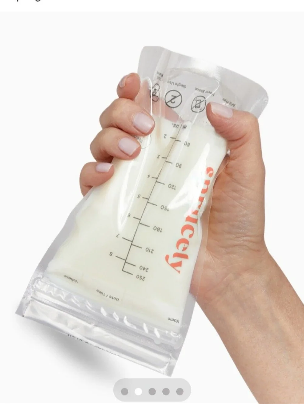 400 Count Sprucely Breast Milk Storage Bags 8oz BPA Free